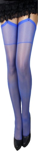 5 PAAR !! Straps-Strümpfe LYCRA 20 DEN GLANZ glatt geschmeidig S-XL ALLE Farben - Picture 21 of 21