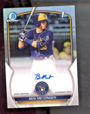 2023 Bowman Chrome Prospect Auto Refractor /499 Ben Metzinger #CPA-BM Auto
