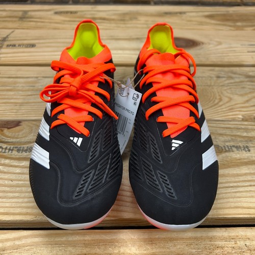 Adidas Predator Pro FG Soccer Cleats IG7777 Black White Solar Red - Picture 24 of 26