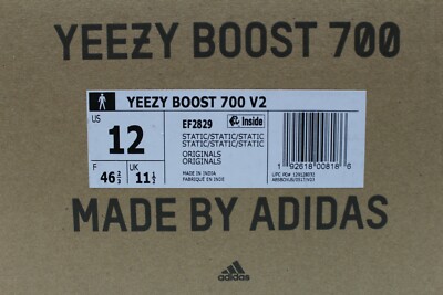 Boost 350 V2 700 Yeezy Box Size Adidas Yeezy Boost 700 V2 Low Static For  Sale Online