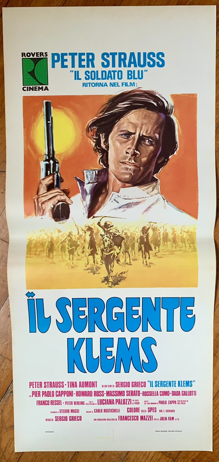 Locandina originale film Il sergente Klems (1975) - Regia di Sergio Grieco