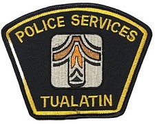 Police Services Tualatin Patch Oregon Embroidered Badge Emblem Memento OR