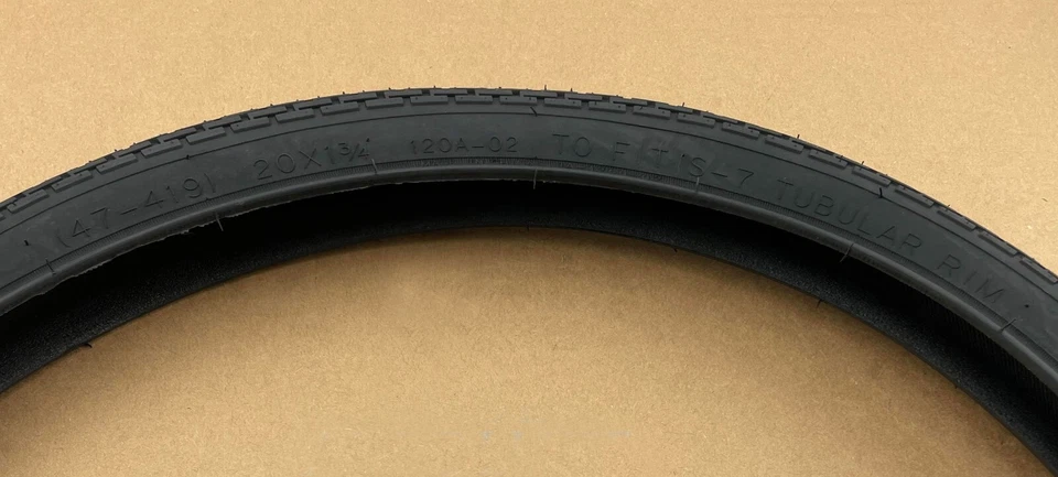 SCHWINN STINGRAY 20 X 1-3/4 S7 BRICK & 20 X 2.125 S2 WIDE SLIK TIRE W/TUBES. - Image 2 of 4