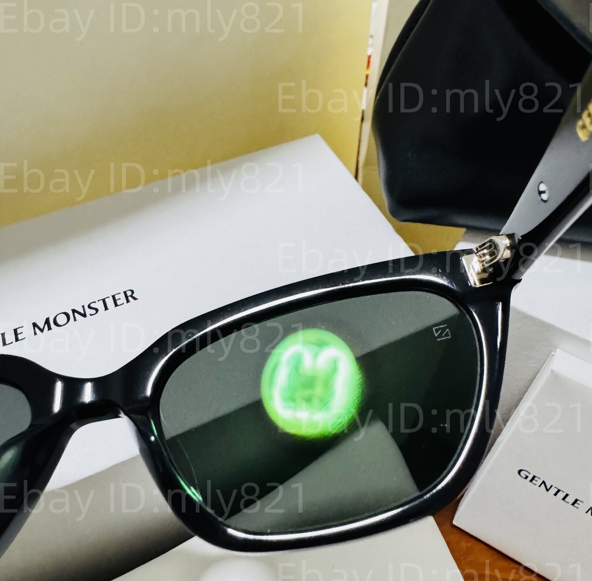 GentleMonster Sunglasses Loti 01 Black Frame Black Lenses | eBay