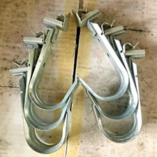 6 ERICO CADDY CAT3224 CABLE CLIP 1/8 TO 1/4 FLANGE BOTTOM MOUNT NIB