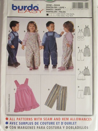 OOP BURDA 9772 Babies \u0026 Toddlers Jumper 