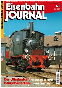 Eisenbahn-Journal, 2003, Ausgabe 7, Juli, Deckblatt  