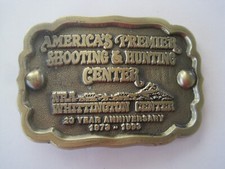 Belt Buckle NRA 1993 Whittington Center 20 Year Anniversary 3 1/2" x 2 1/4"