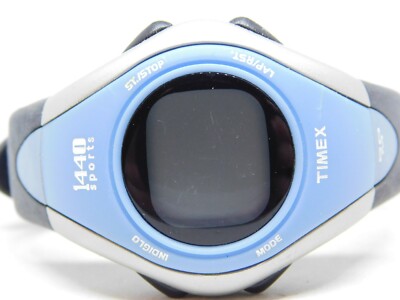 Timex 1440 Sports Indiglo WR 50m Quartz Digital Women's Watch New Battery
