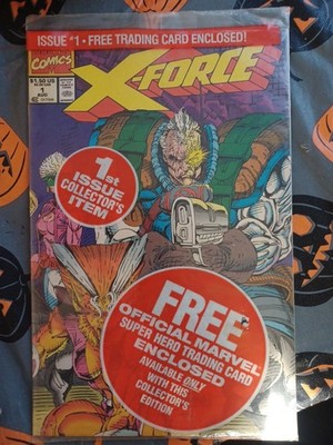 Marvel X-Force #1 Comic Book Collector's Item with Bonus Trading Card, Sealed