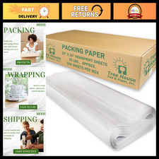 500 Sheets Packing Paper for Moving - 24"x30" Newsprint, Recyclable, 25lbs - Ide