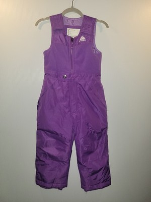 SNOZU Purple Ski Overalls Bibs Winter Snow Pants Girls 4T