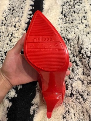 Vivienne Westwood x Melissa Red Jelly Slingback Pumps - US 6 / EUR