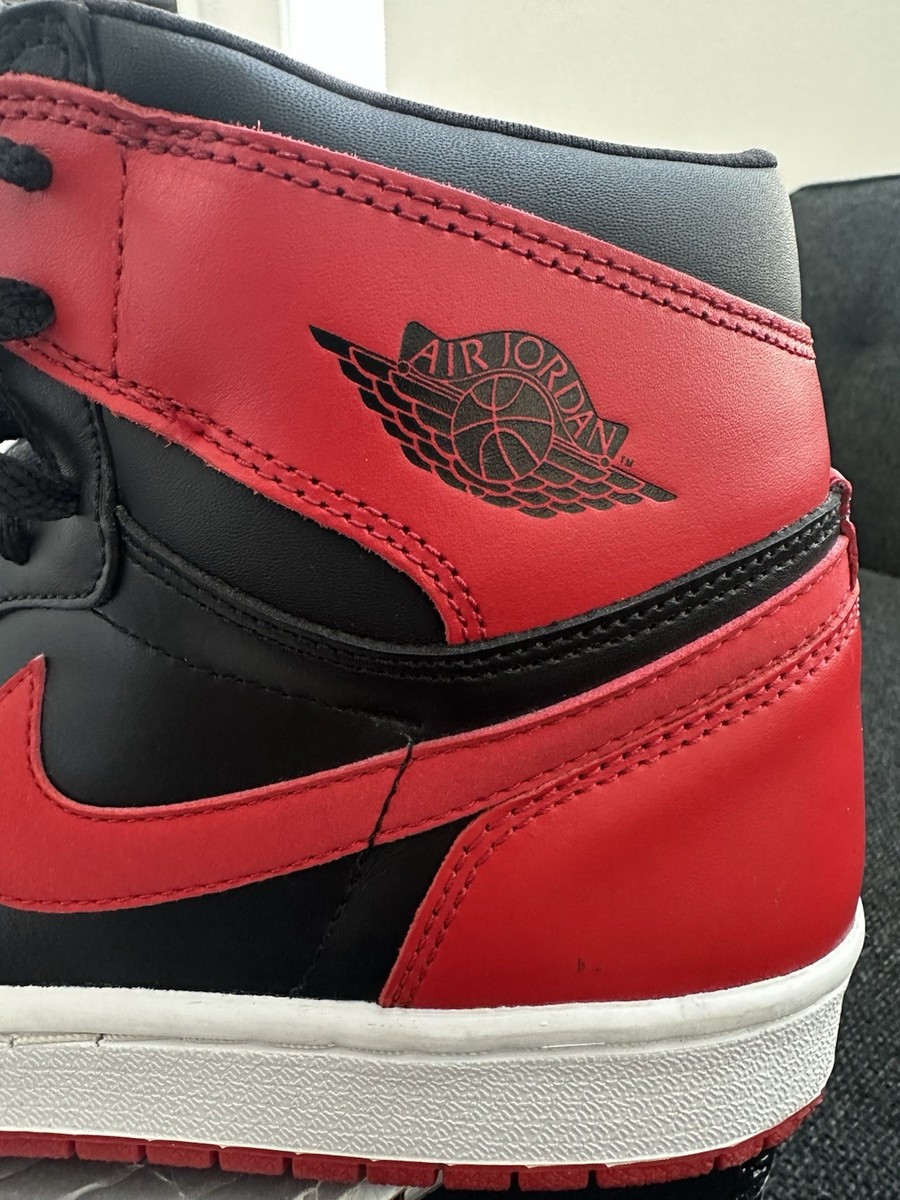 Nike Air Jordan 1 Retro Bred, 2001 Sz-11. Numbered 03507 of 38345