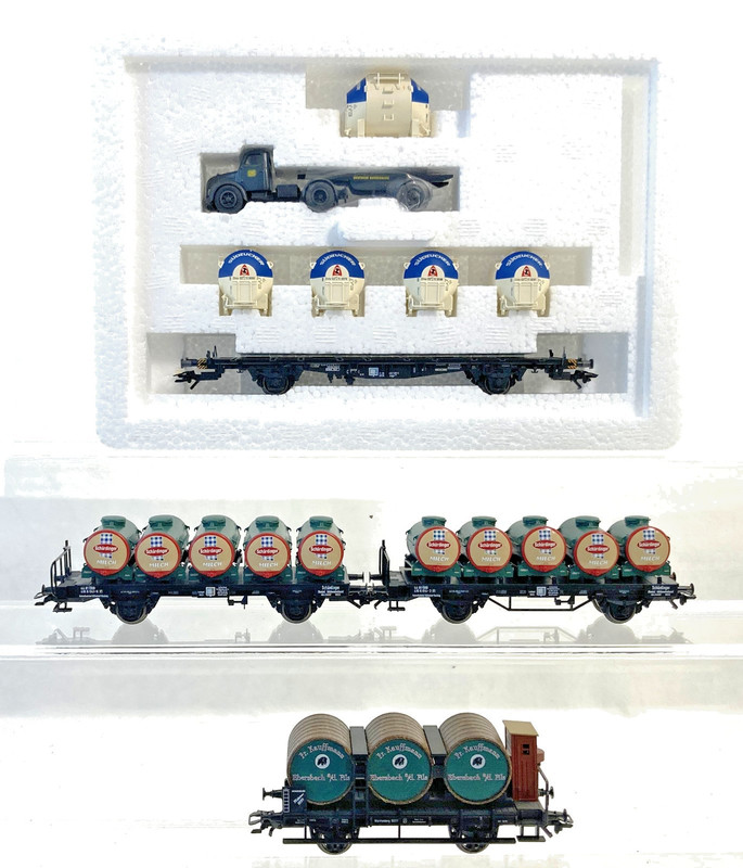 Marklin 48534 HO DB Special Beverage Container Car Set w/Truck Set  NIB OVP