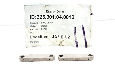 20786 O'Drill Lower Link FOR TYPE B & C 2 Y 3 INCH RESET RELIEF VALVE LOT OF 2