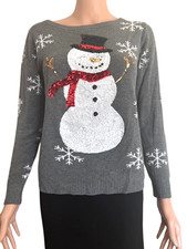 Tipsy Elves Womens Small Christmas Sweater Sequins NWOT