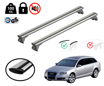 Nordrive Dachträgersystem Für Audi A6 Avant (4F) 2005-2011 Alu 120 cm 100 kg