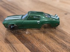 JOHNNY LIGHTNING TJET CAMARO GREEN W WHITE STRIPES SLOT CAR BODY AURORA AUTO...