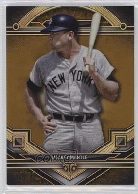 2024 Topps Triple Threads Gold 12/99 Mickey Mantle #7 HOF 0e3u