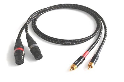 Sommercable -Classique- HighEnd Adapterkabel - XLR-Buchse auf Cinch - Schwarz