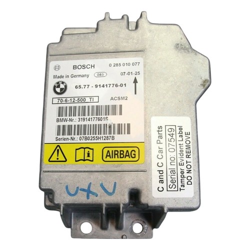 BMW X5 X6 Airbagsteuergerät Steuergerät E70 E71 9141776