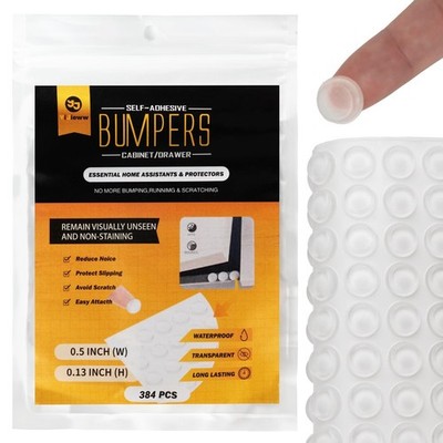 Cabinet Bumpers Soft Self-Adhesive Clear Rubber Bumper, Cabinet Door Bumper P...