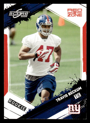 2009 Score #397 Travis Beckum Red Zone Rookie #d /100! GIANTS