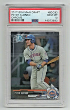 2017 Bowman Draft Chrome * Rookie Card * Pete Alonso * #BDC83 * PSA 10. rookie card picture