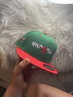 Chicago Bulls NBA Basketball Snapback Cap Hat Green/Red Flat Brim — photo 7