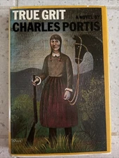 True Grit Charles Portis First Edition 1st Printing HB DJ  1968 VG
