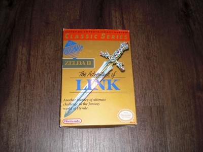 Zelda II: The Adventure of Link COMPLETE In Box Manual Nintendo