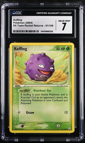Koffing graded CGC 7 for sale on eBay