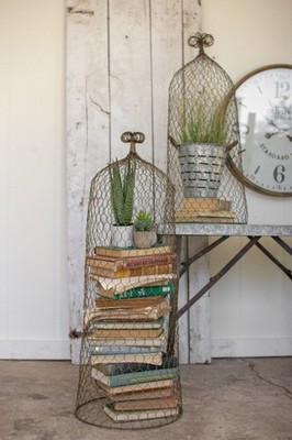 Gold Wire Cloche Display Domes