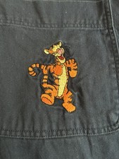 Vtg Disney Store Winnie The Pooh Tigger Embroidered Long Sleeve Adult Mens Large
