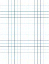 Graph Paper 8.5x11 1/4 Inch Grid Double Sided White 500 Sheets