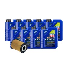 9L Liqui Moly Synthoil Energy A40 0W-40 Wix Engine Oil Change Kit for Panamera