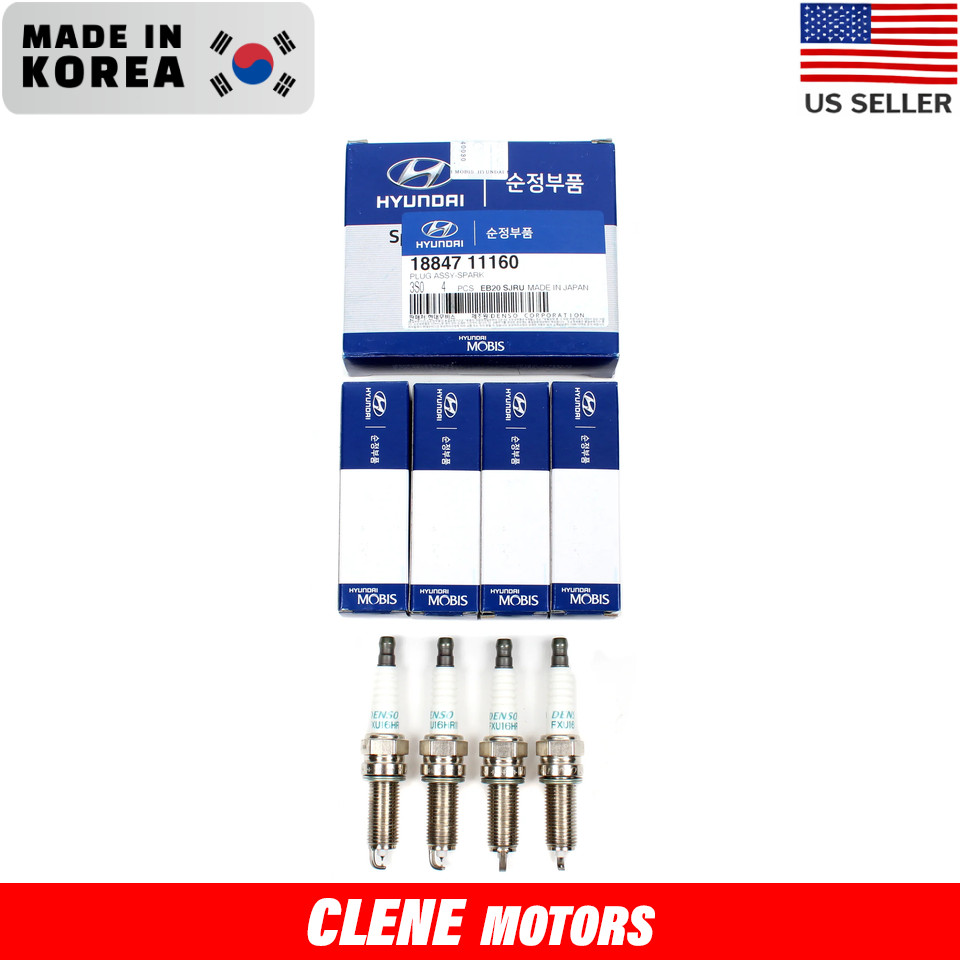 4PCS Spark Plug for Santa Fe Sonata Tucson Forte Optima Sorento 18845-11160
