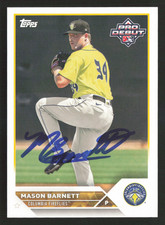 Mason Barnett Signed 2023 Topps Pro Debut Card #PD-112 Kansas City Royals 4