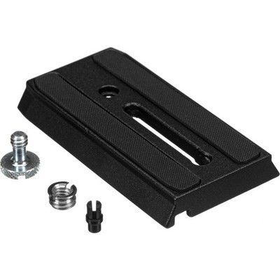 Manfrotto 501PL Rapid Connect Schiebeplatte mit Schutzhaustier, schwarz 