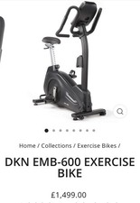 DKN EMB-600 Exercise Bike Black. Excellent Condition. Hardly Used. Great Price