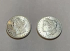 Morgan Silver Dollar Coins 1879 Circulated Lot of 2 $1 UNC