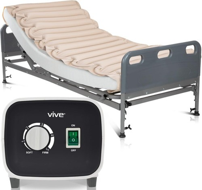 #ad Vive Alternating Pressure Pad LVA1004 w Pump Bed Sore Mattress Topper Full Size $39.99