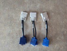 LOT OF 3GENUINE HP 338285-008 DMS-59 TO DUAL VGA VIDEO ADAPTER Y-SPLITTER CABLE