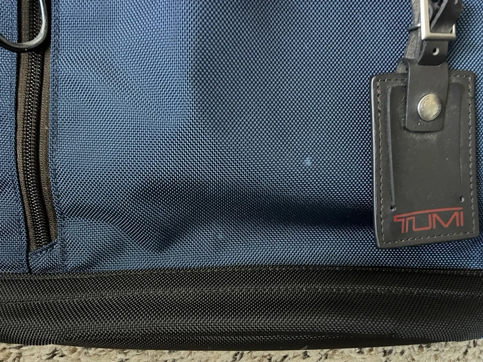 Tumi Bertona Laptop Backpack Blue Business Casual Travel - Image 3 of 4
