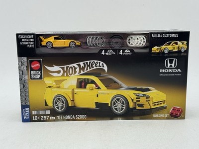 Hot Wheels Mattel Brick Shop '07 Honda S2000 Building Set - 1:64
