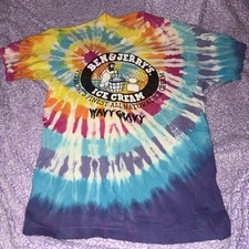 Vintage 90’s Ben & Jerry’s Wavy Gravy Tie Dye T Shirt Made In USA Size Large