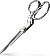 Mr. Pen Metal Scissors, 8 Inch, Carbon Steel, Heavy Duty Sewing & Fabric Scissor