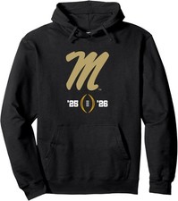Ole Miss Rebels 2025-26 College Football Playoff Logo Pullover Hoodie