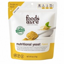 Nutritional Yeast Flakes Non-Fortified Fiber Based Protein Vegan Cheese Diet